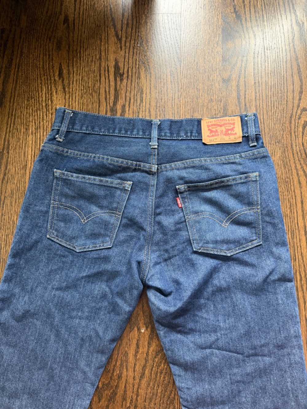 Levi's 511 Slim Men’s Dark Blue Denim Jeans - Picture 2 of 12